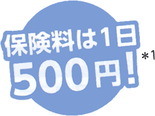 保険料は1日500円